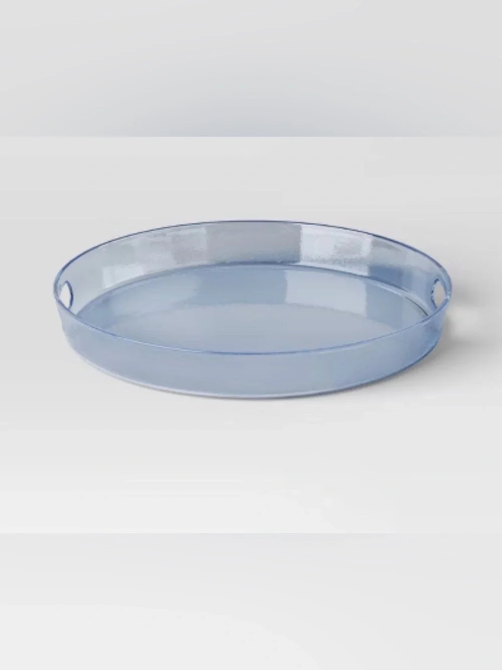 15” Room Essentials Light Blue Round Serving Tray New